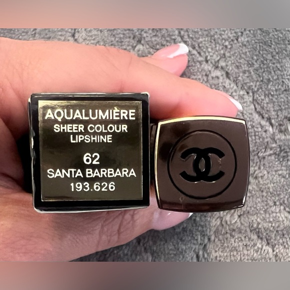 💯 Auth Chanel Aqualumiere Brilliant A Levres Lipshine SPF 15 #62 Santa Barbara - Picture 5 of 11